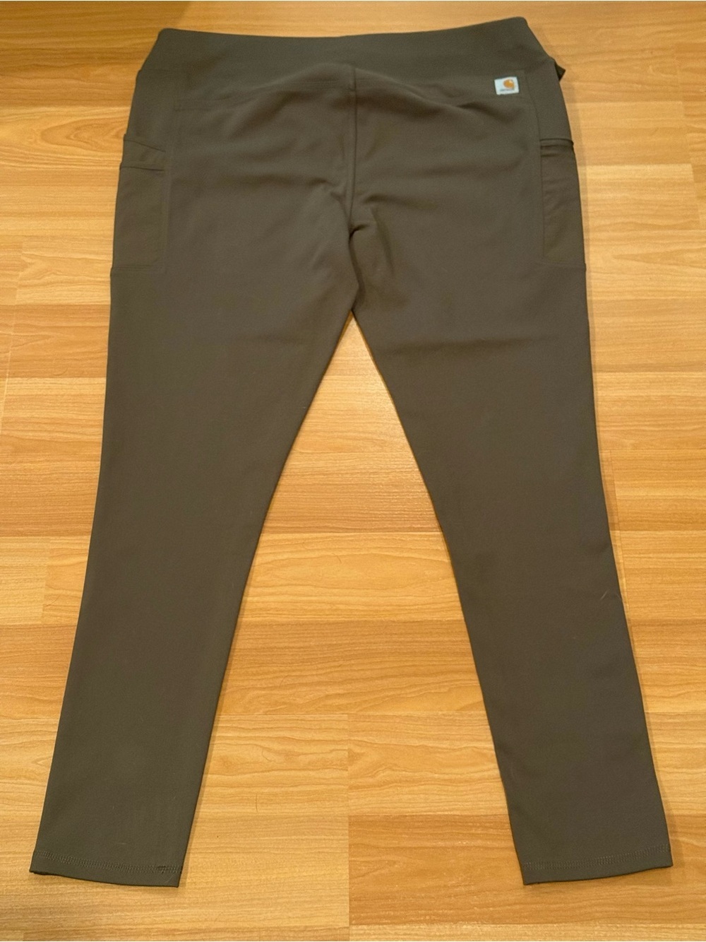 Carhartt Force Scrub Utility Leggings XL Tall Greenish Gray Stretch Cargo - Picture 2 of 14